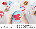 Paper cup of cacao kids paper craft ideas for kindergarten Christmas time 121067111