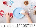 Paper cup of cacao kids paper craft ideas for kindergarten Christmas time 121067112