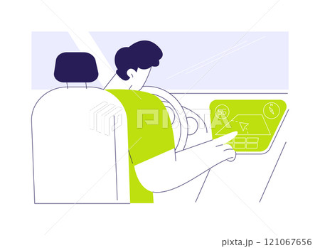 Route information abstract concept vector illustration. Route information abstract concept vector illustration. 121067656