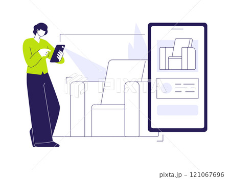 Smart camera abstract concept vector illustration. 121067696