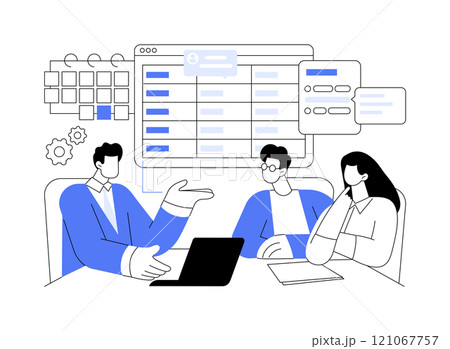 Business event planning isolated cartoon vector illustrations. 121067757