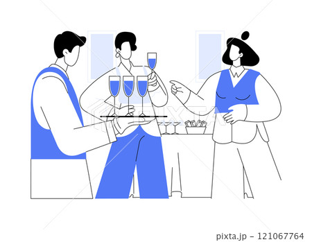 Catering service isolated cartoon vector illustrations. 121067764