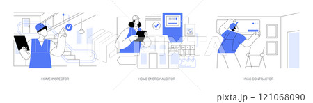 Household inspection isolated cartoon vector illustrations se Household inspection isolated cartoon vector illustrations se 121068090