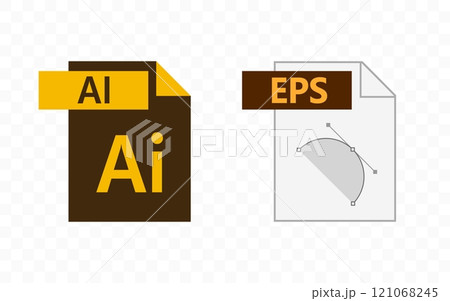 Files in AI and EPS format, graphic design. Graphic design and vector format, vector design and illustration 121068245