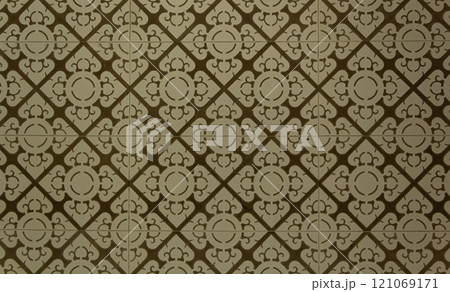 Thai Style art pattern on a wall Thai Style art pattern on a wall 121069171