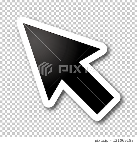 矢印 カーソル アイコン  シンプル 目標 121069188