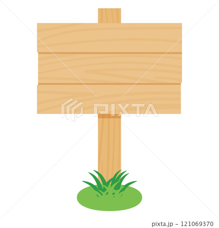 木製看板のイラスト 121069370