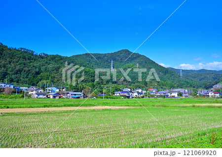 田園の初秋風景　奥利根ゆけむり街道　みなかみ町　　　 121069920