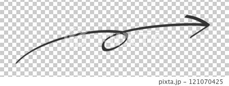 Hand-drawn right-facing vector arrow (rough, black and white) Hand-drawn right-facing vector arrow (rough, black and white) 121070425