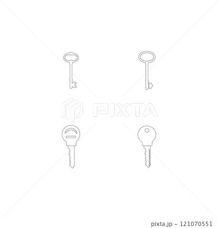 key logo key logo 121070551