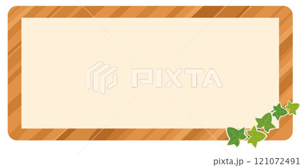 木製看板のイラスト 121072491