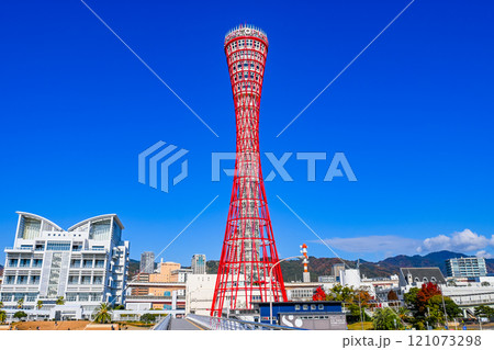 神戸ポートタワーと街並み 兵庫県神戸市 神戸ポートタワーと街並み 兵庫県神戸市 121073298