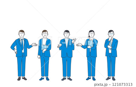 オフィスからお出迎えする男性 オフィスからお出迎えする男性 121073313