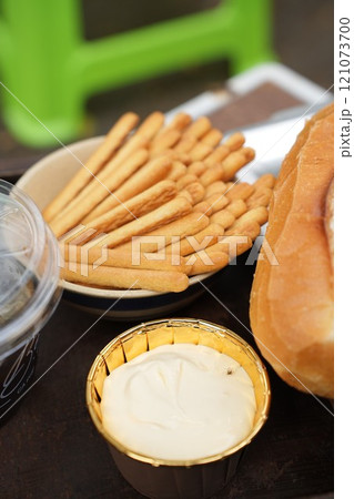 Vietnamese bread with milk 121073700