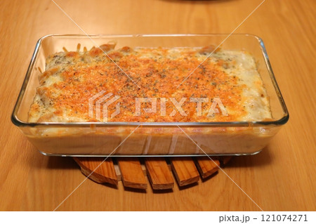 手作りおかず　グラタン　耐熱ガラス 121074271