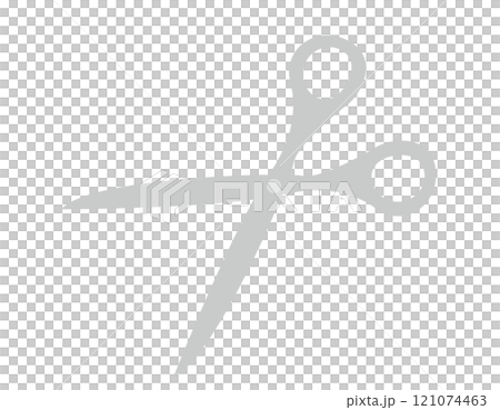 可愛いハサミのイラスト　はさみのアイコン 121074463