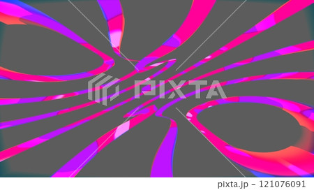 Abstract background with pink waves. 3D illustrati Abstract background with pink waves. 3D illustrati 121076091
