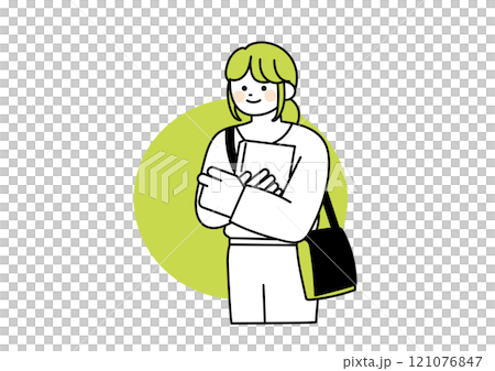 女大學生的插圖 121076847