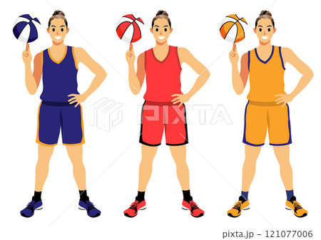 女子バスケットボール選手 121077006