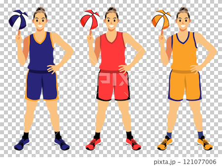 女子バスケットボール選手 121077006