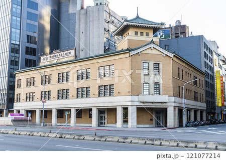 Building view of the Taipei National Center of Photography and Images in Taiwan. it was built during the Japanese colonial era. Building view of the Taipei National Center of Photography and Images in Taiwan. it was built during the Japanese colonial era. 121077214