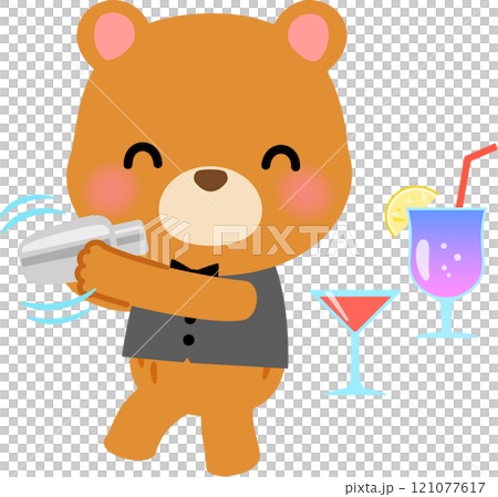 熊調酒師角色搖晃搖酒器 熊調酒師角色搖晃搖酒器 121077617