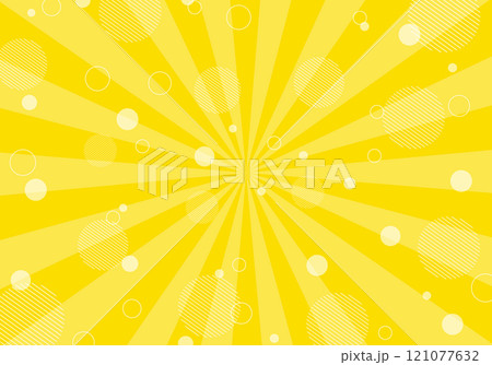 背景素材　ポップな放射線状の背景 121077632