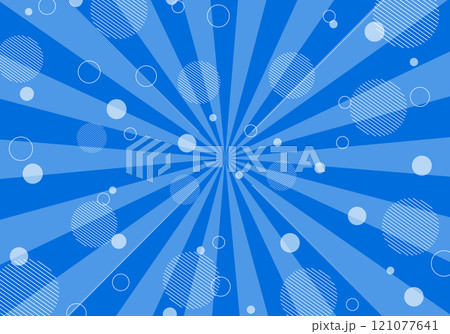 背景素材　ポップな放射線状の背景 121077641