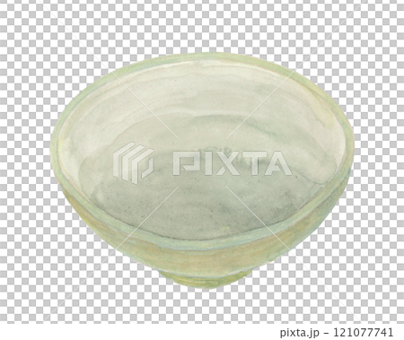 餐具插畫素材（飯碗、盤子） 121077741