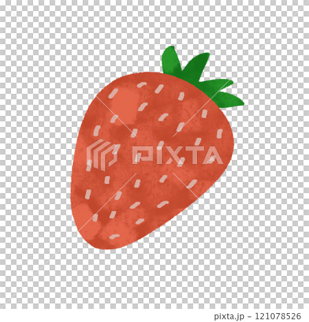Hand painted blue strawberry illustration 121078526