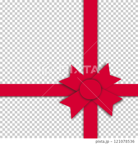 red ribbon bow 121078536