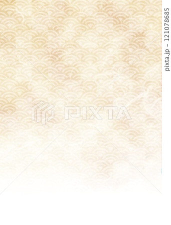 金色格子柄と鱗柄 金色格子柄と鱗柄 121078685