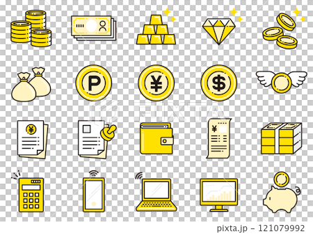 マネー関連アイコン03　Money Icons 121079992
