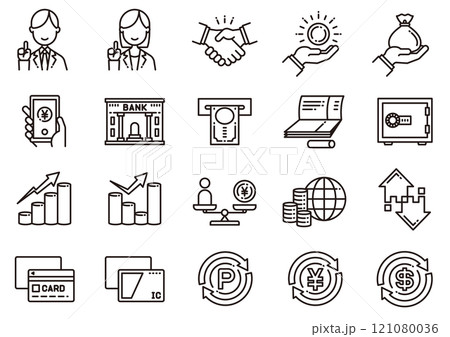 マネー関連アイコン04　Money Icons 121080036