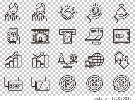 マネー関連アイコン04　Money Icons 121080036