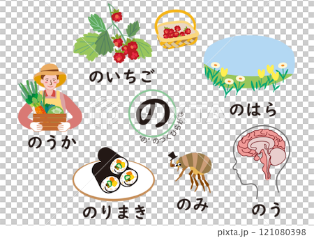 日本語ひらがなシリーズ　“の”のつくひらがな 121080398
