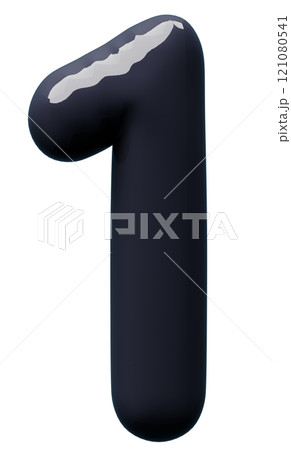 3D画像_風船_1_黒 3D画像_風船_1_黒 121080541