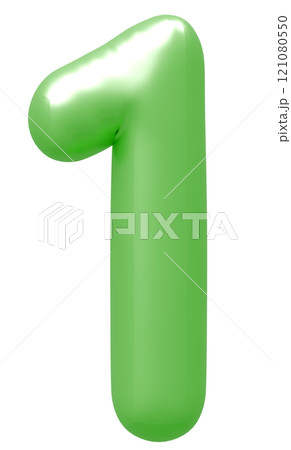 3D画像_風船_1_緑 121080550