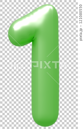 3D画像_風船_1_緑 121080550