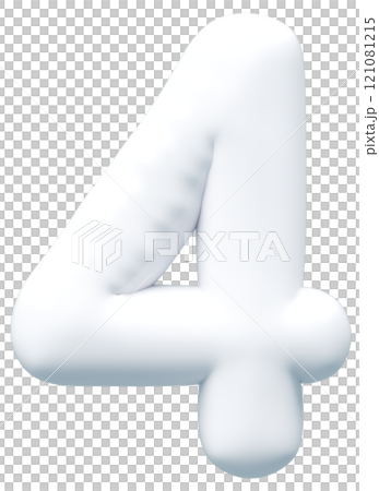 3D画像_風船_4_白 121081215