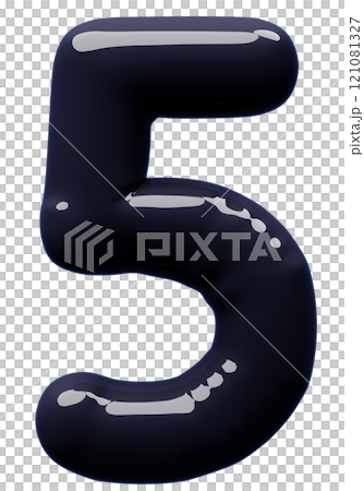 3D image_balloon_5_black 3D image_balloon_5_black 121081327