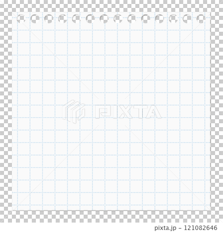 簡單便條紙、環孔、方格 121082646