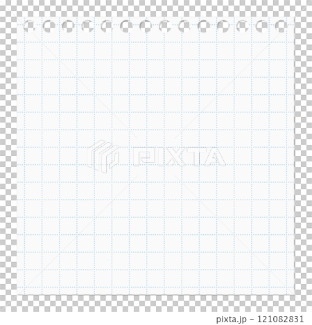 Simple notepad, ring holes and dotted grid Simple notepad, ring holes and dotted grid 121082831