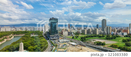 大阪歴史博物館から大阪城南外濠、パティーナ大阪と難波宮跡 2024年8月30日 121083380