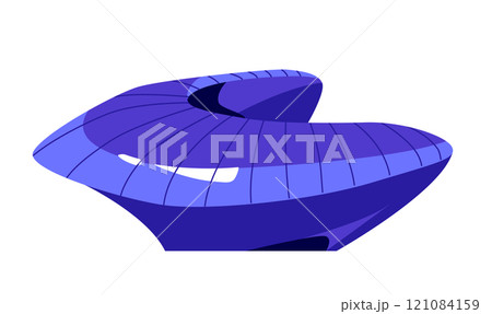 Dongdaemun Design Plaza - modern flat design style single isolated image Dongdaemun Design Plaza - modern flat design style single isolated image 121084159