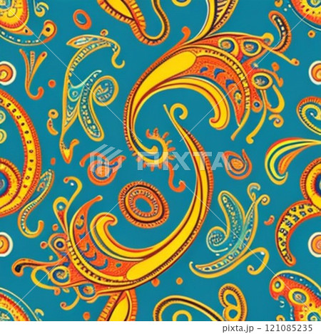 seamless pattern with butterflies 121085235