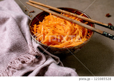Marinated carrots Korean salad Marinated carrots Korean salad 121085528