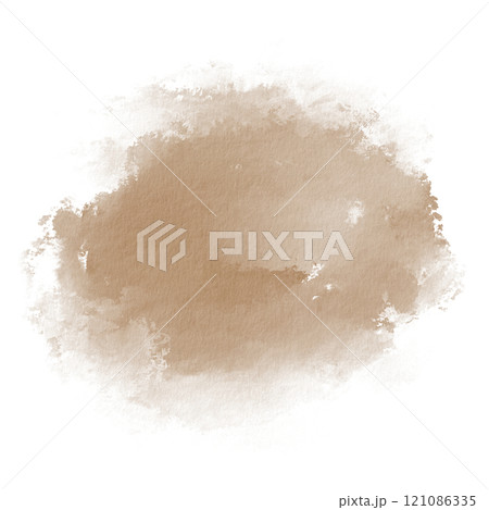 Abstract watercolor dirty sand color spot on transparent background in watercolor technique for postcards, websites, invitations, flyers, packaging products, patterns, any composition. Abstract watercolor dirty sand color spot on transparent background in watercolor technique for postcards, websites, invitations, flyers, packaging products, patterns, any composition. 121086335