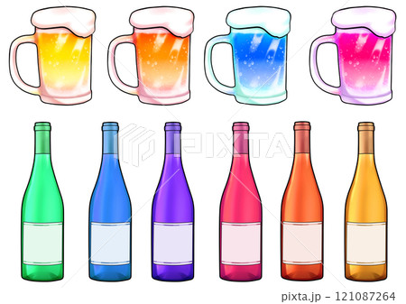 お酒のイラストセット 121087264