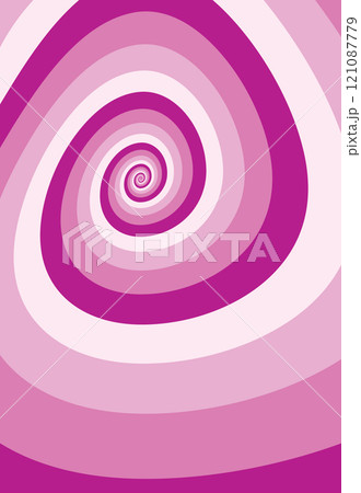 Artistic spiral shape. Vector drawing 121087779